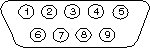 9 pin D connector